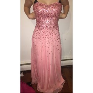 pink prom dress